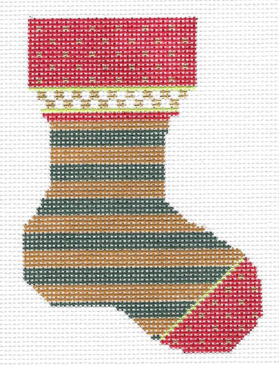 Micro Sock: Forest & Honey Striped KC-KFA04-18