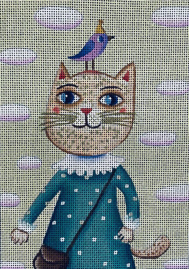 Kitty With Bird 2 CC-16