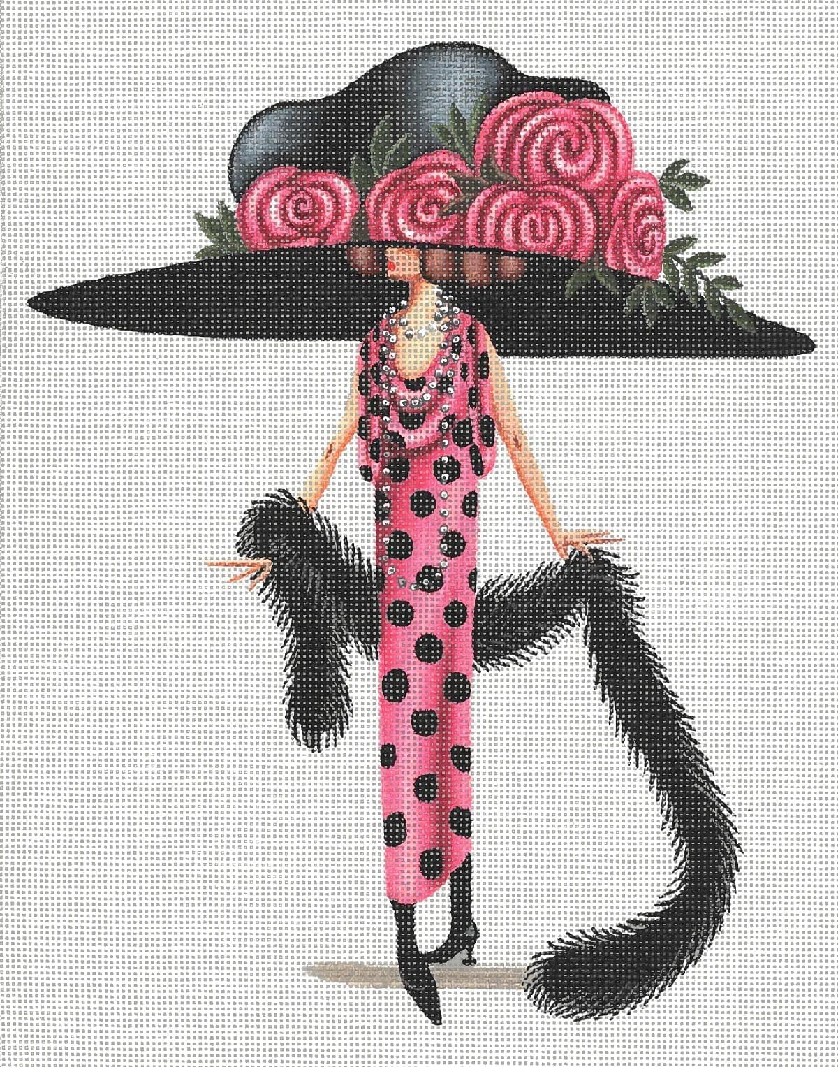 Rose & Feather Boa LD-4852