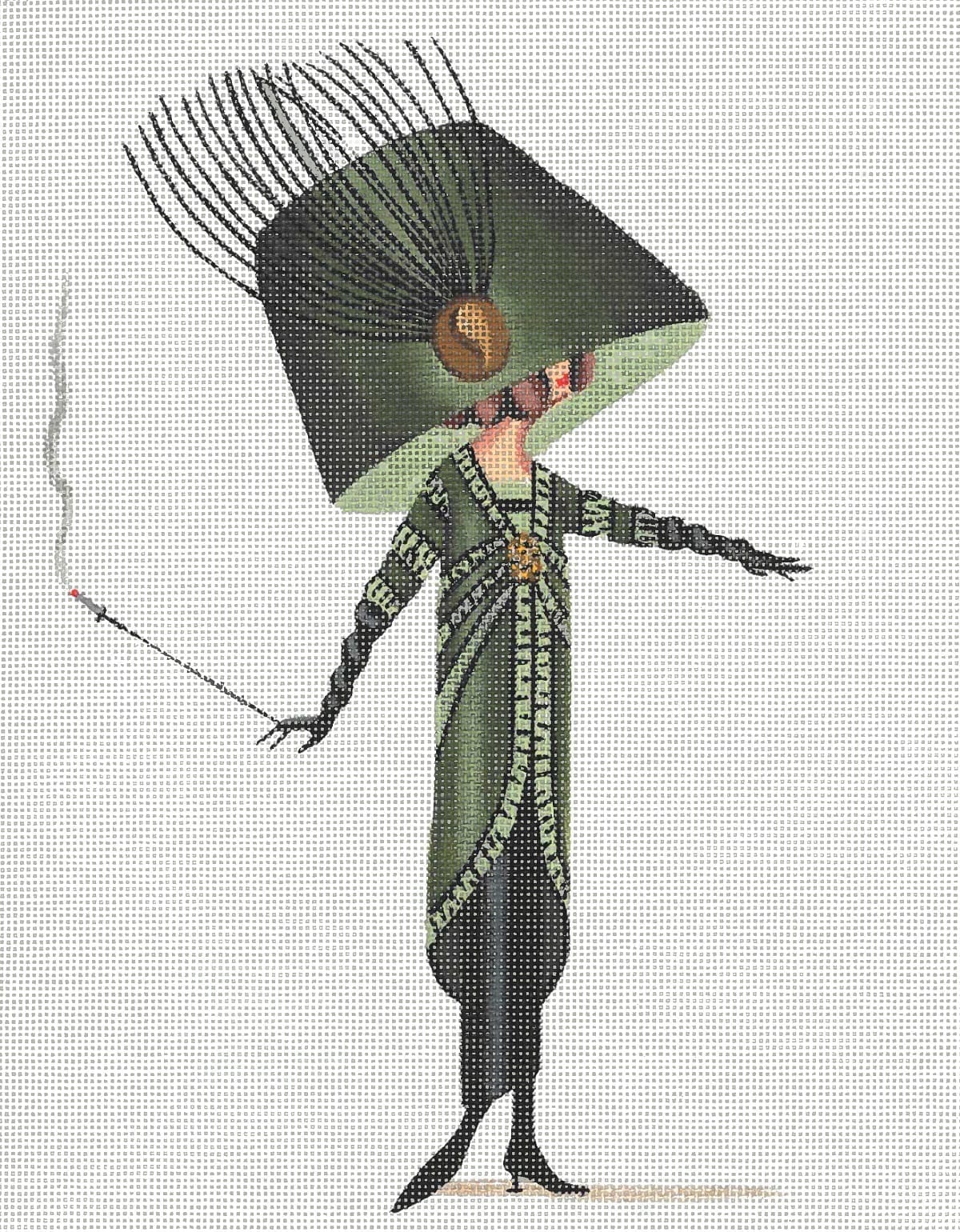 Ivy & Cigarette Holder LD-4854