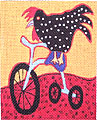Rooster on Tricycle