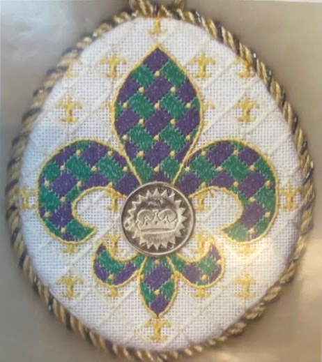 Mardi Gras Fleur de Lys Counted Needlepoint Kit
