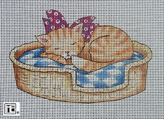 Animals: Kitty in a Basket MEAN04