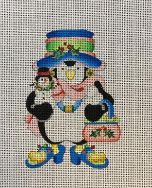 Little Penguin with Snowman w/Stitch Guide