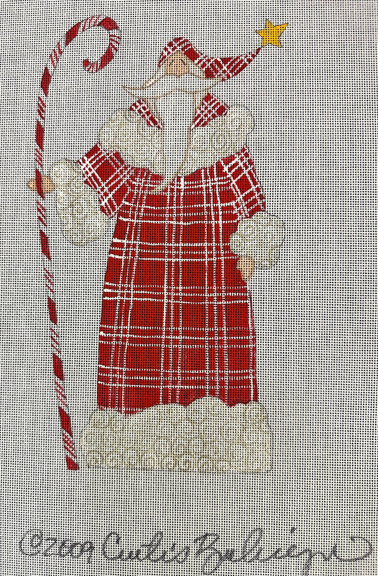 Red Plaid Santa