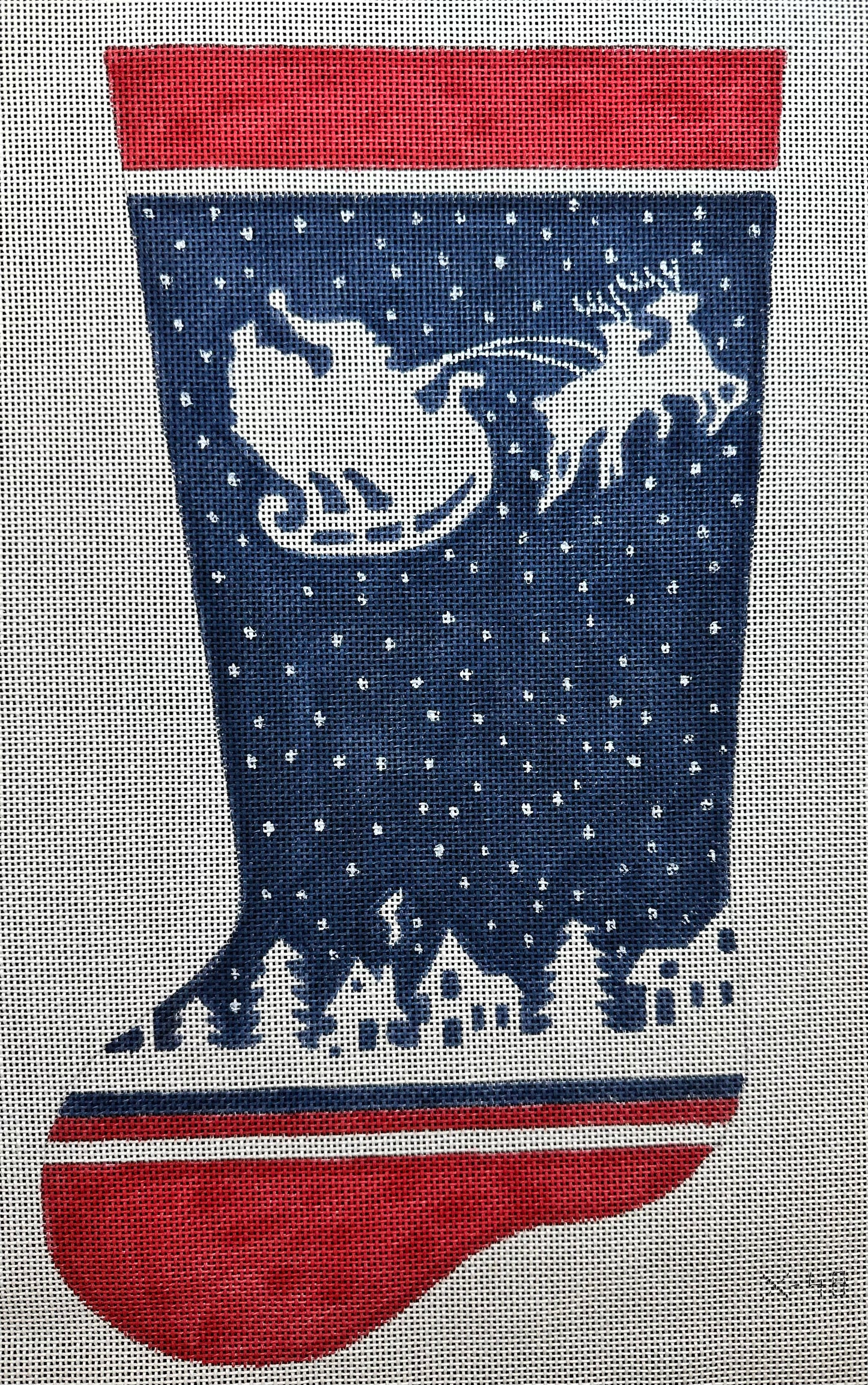 Santa Silhouette Stocking X48