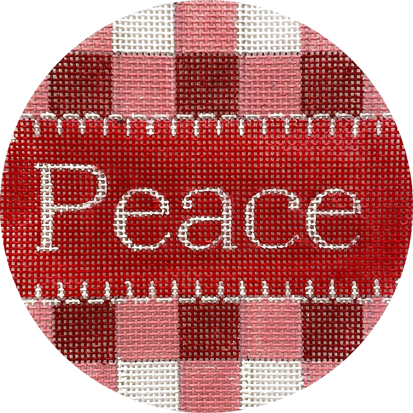 Peace Gingham In Red X435