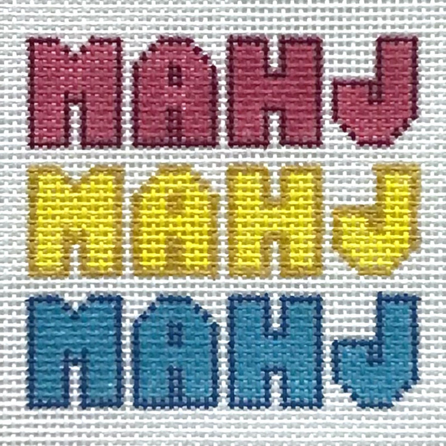 Mahj Tri Color Square X647