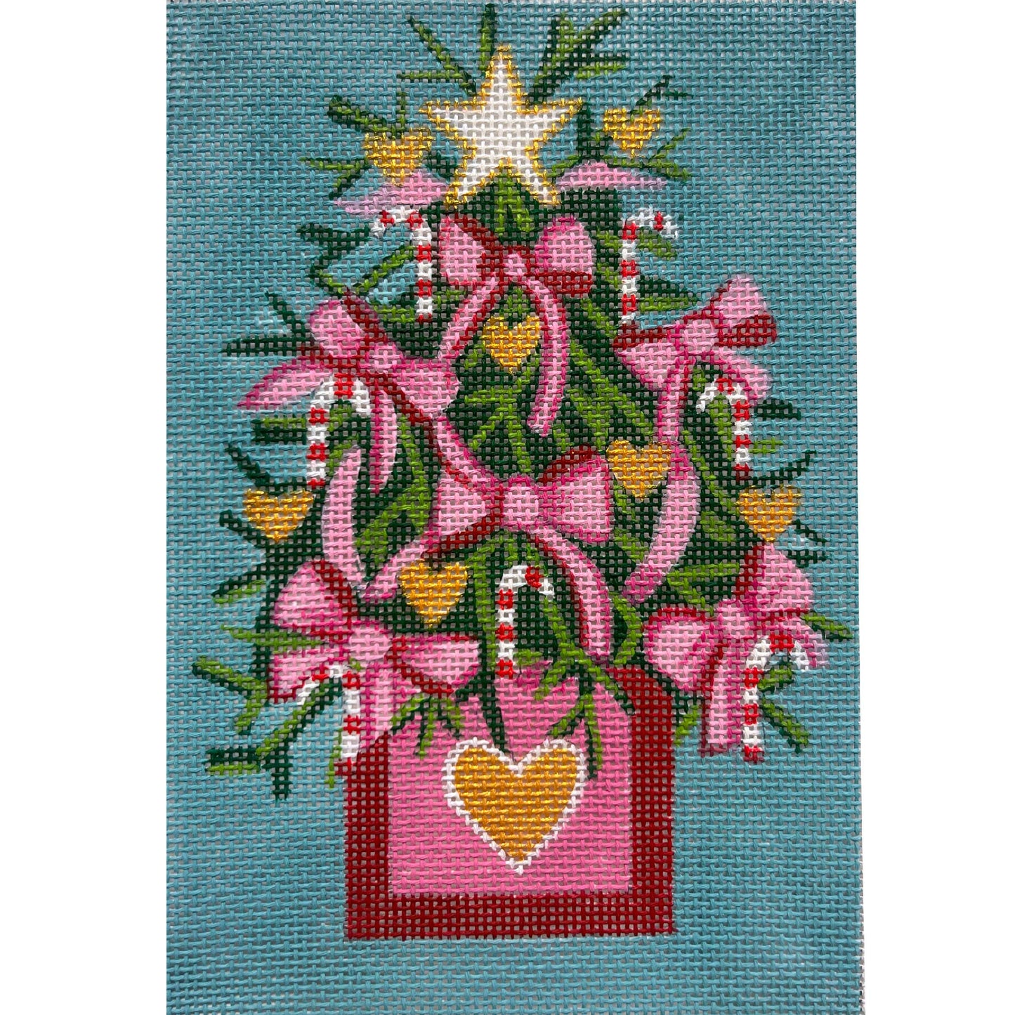 Pink Bow Xmas Tree x668