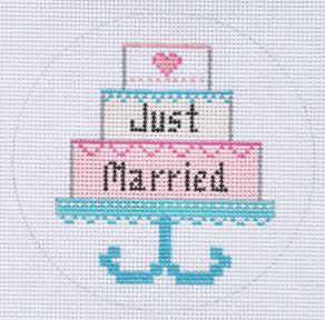 Just Married Cake Ornament ZIA-75