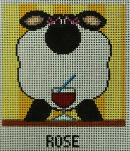 Wine Coaster: Rose AL0150B