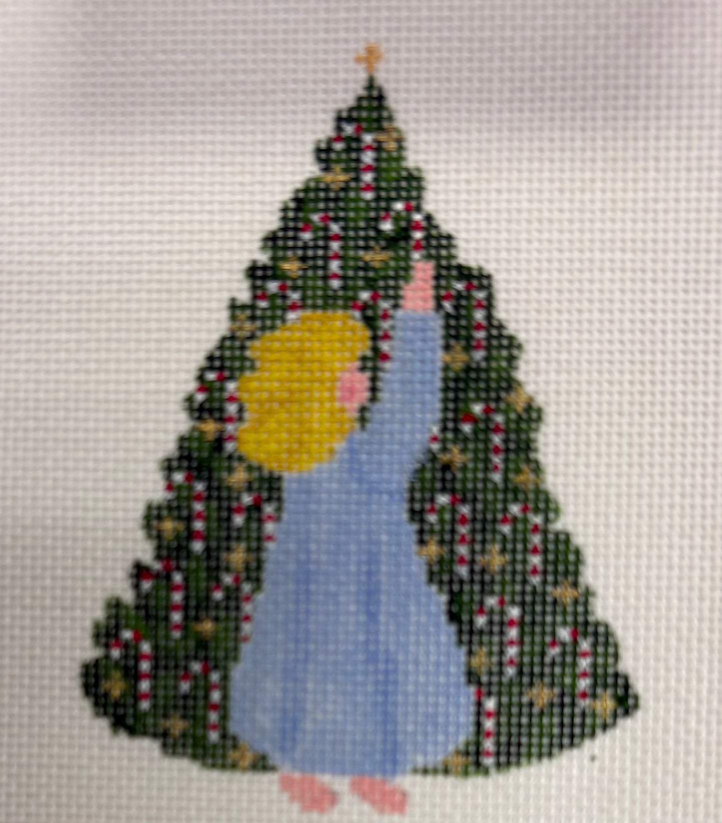 Girl Decorating the Tree UNK45