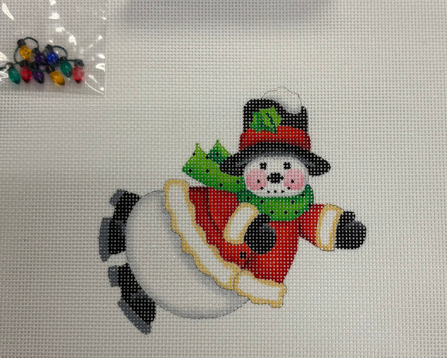 Snowman with Lights Ornament 348