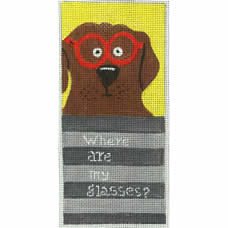 Brown Dog Eyeglass Case