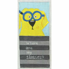 Yellow Dog Eyeglass Case