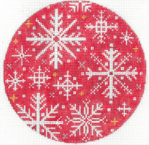 Snowflakes on Red XO-173z