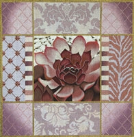 Pastel Aloe Collage - Pink 1030b