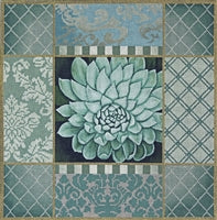 Pastel Aloe Collage - Green 1030d