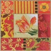 Red Tulip Collage 1042