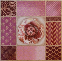 Mauve Rose & Gold Collage 1068b