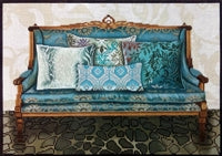 Teal Couch 1075b