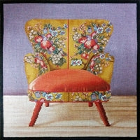 Boho Orange Chair 1076b