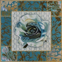Teal Rose Collage 1090