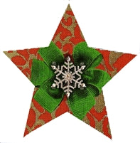 Red & Gold Bling Star 112a