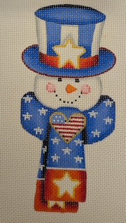Patriotic Snowman Ornament ACOD1451