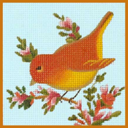 Red And Yellow Bird  J202-B