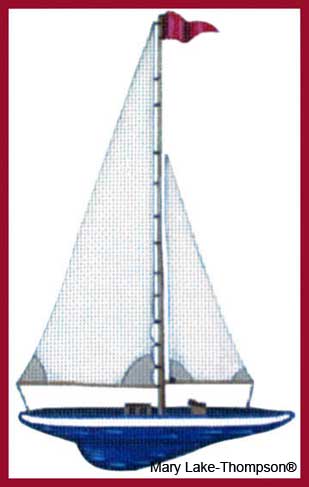 Tall Sailboat  MLT212-B
