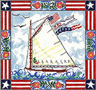 Patriotic Sailboat  SWB124