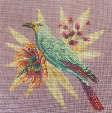 Bird with Lavender Background  AN534