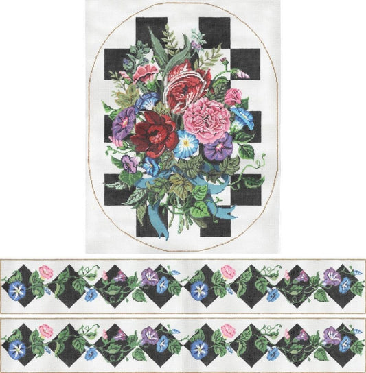 Royal Bouquet Footstool  14-271