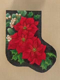 Poinsettia Mini Stocking CarolMiniSock