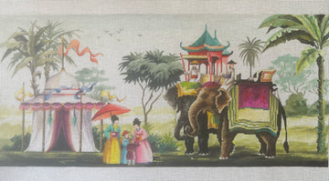 Elephant with Tent Tapestry  MC519