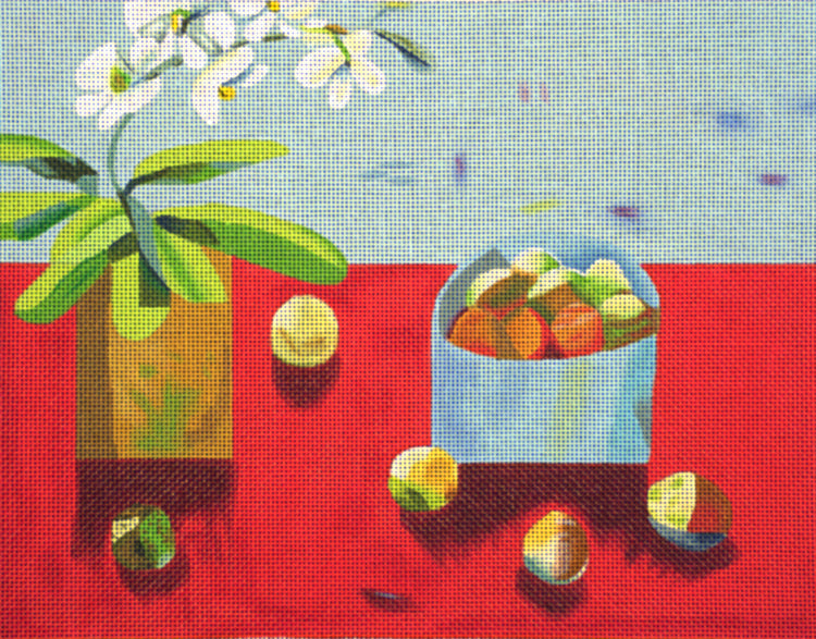 Red Table and Orchids  EML120