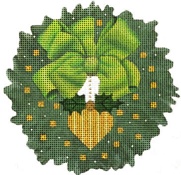 Gold Heart Wreath 2110-C