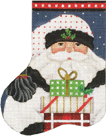 White Santa Mini Sock 2136