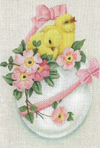 Wild Rose and Chicks Easter Egg) 2154-B