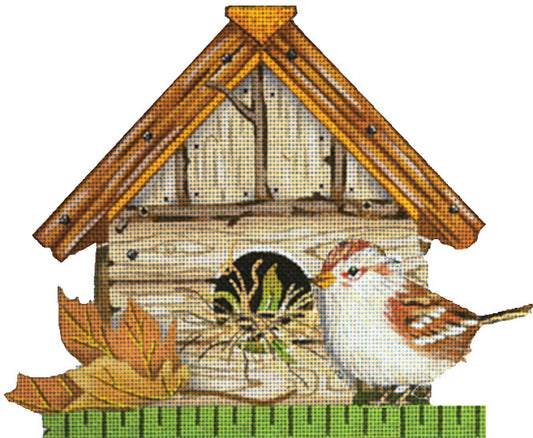 Gold Leaf Bird House MLT520-B