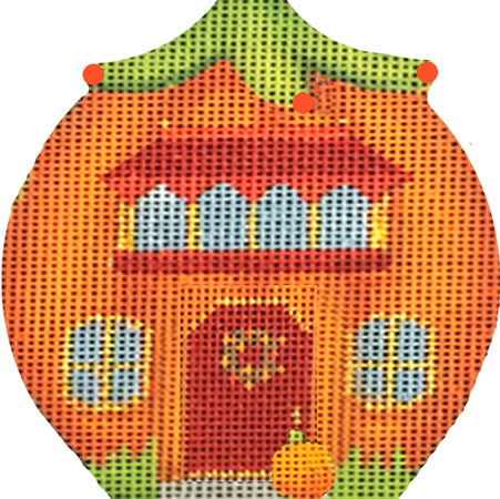 Red Door Pumpkin House 2170-C