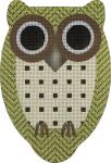 Tweedy Green Herringbone Owl  1949-E