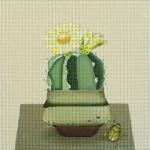 Yellow Cactus  1854-D