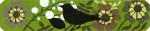 Blackbird Garden Bracelet or Bookmark  1756-A
