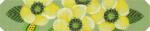 Yellow Blossoms Bracelet or Bookmark  1756-B