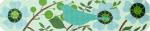 Aqua Bird Bracelet or Bookmark  1760-C