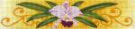Orchid Bracelet or Bookmark  1468-D