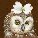 Owlet with Dogwood Blossom  VS124-B