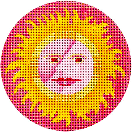 Pink Sun Ornament  478-2E
